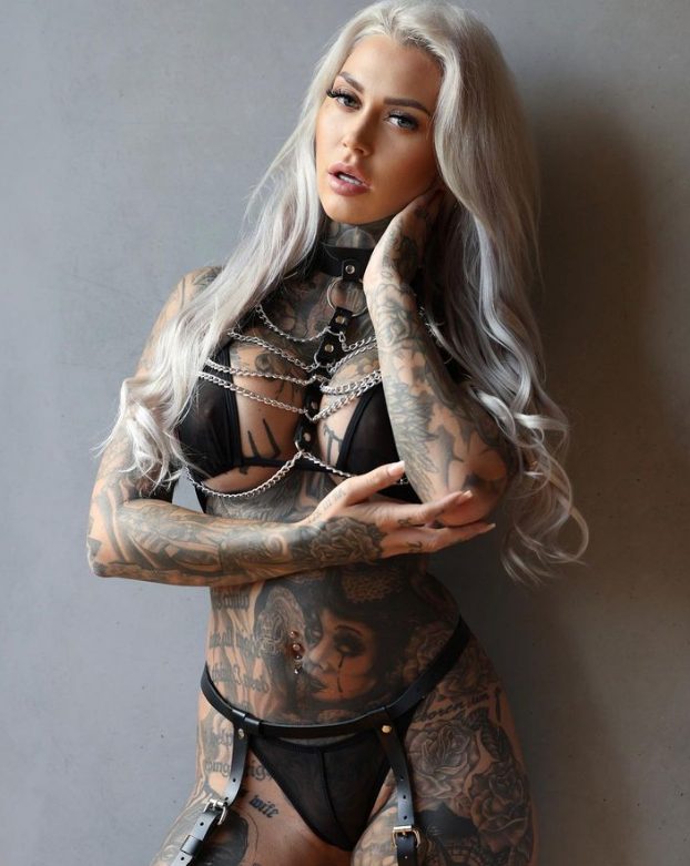 Beyond Beauty Norms: Inked Dani, The Inspiring Model With Striking Tattoos And Fierce Attitude, Breaking Barriers In The Fashion Industry.