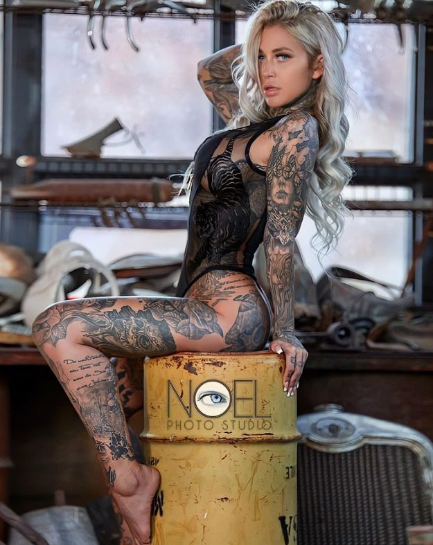 Beyond Beauty Norms: Inked Dani, The Inspiring Model With Striking Tattoos And Fierce Attitude, Breaking Barriers In The Fashion Industry.
