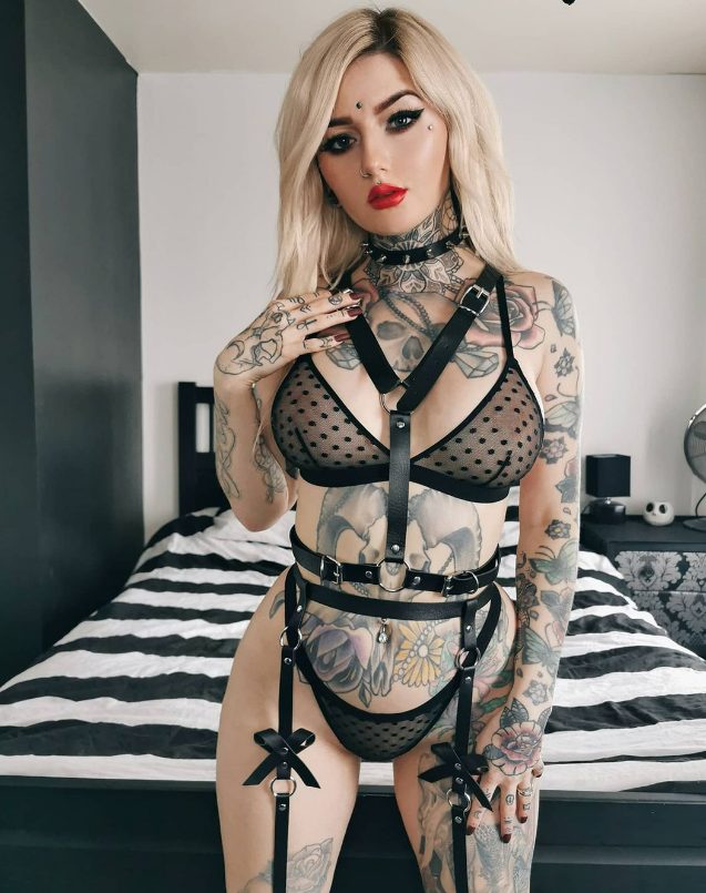 Beauty Unleashed: Luna Lou, The Inked Model Who'S Not Afraid To Embrace Her Uniqueness And Inspire Others.