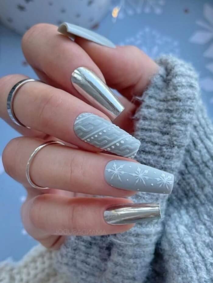 30+ Stunning Nail Designs In Gray To Be Your Go-To Neutral - 225