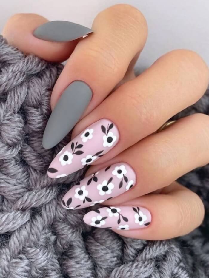 30+ Stunning Nail Designs In Gray To Be Your Go-To Neutral - 229