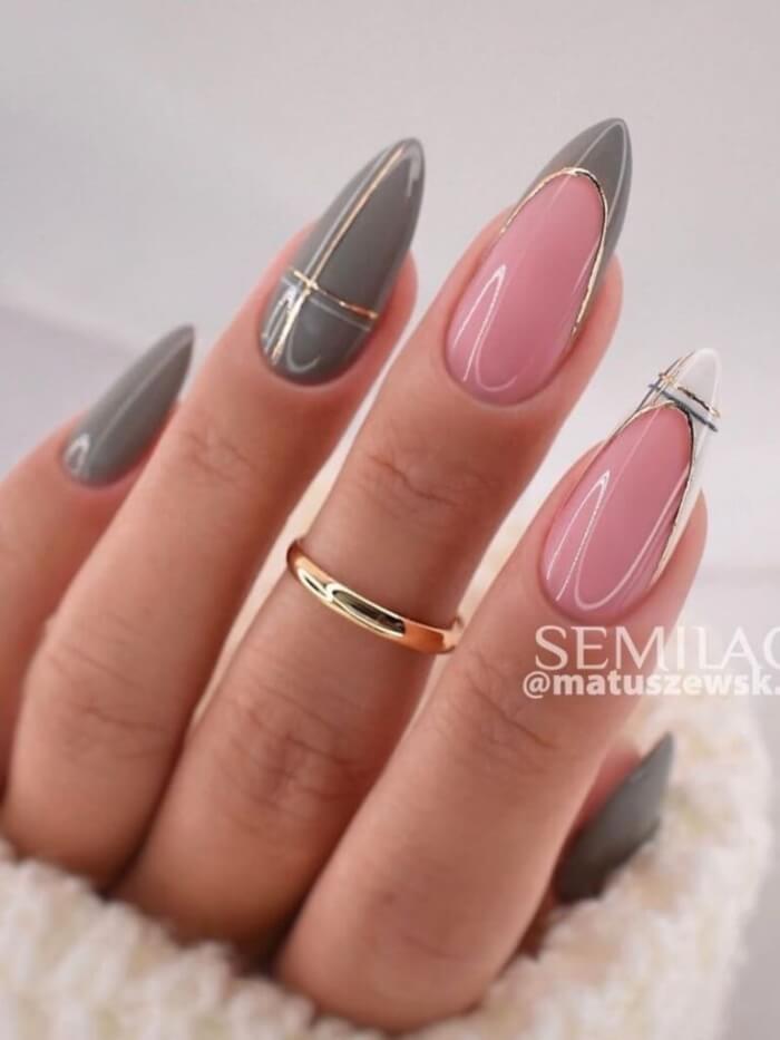 30+ Stunning Nail Designs In Gray To Be Your Go-To Neutral - 245